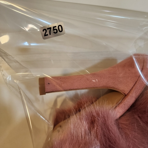 LEMONADE pink furry plush slip in stilletos size 6 - Picture 13 of 13